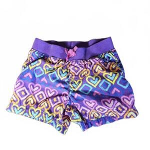 Jumping Beans Girls' Purple Heart Print Shorts Size 6